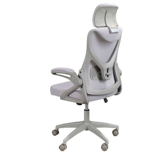 Вращающееся офисное кресло 4153 из серой ткани