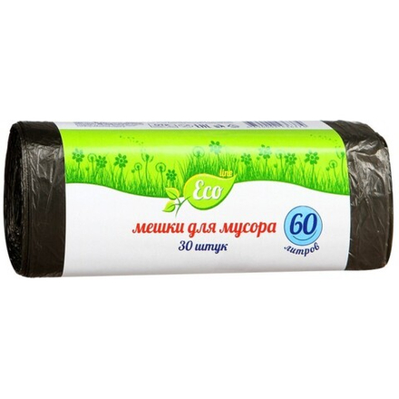 ECO LINE мешки д/мусора 60л 30шт 6мкр.