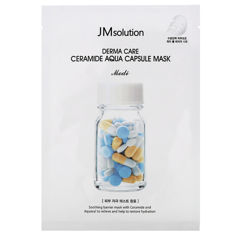 Маска целлюлозная с керамидами JM Solution Derma Care ceramide aqua capsule mask, 30 мл