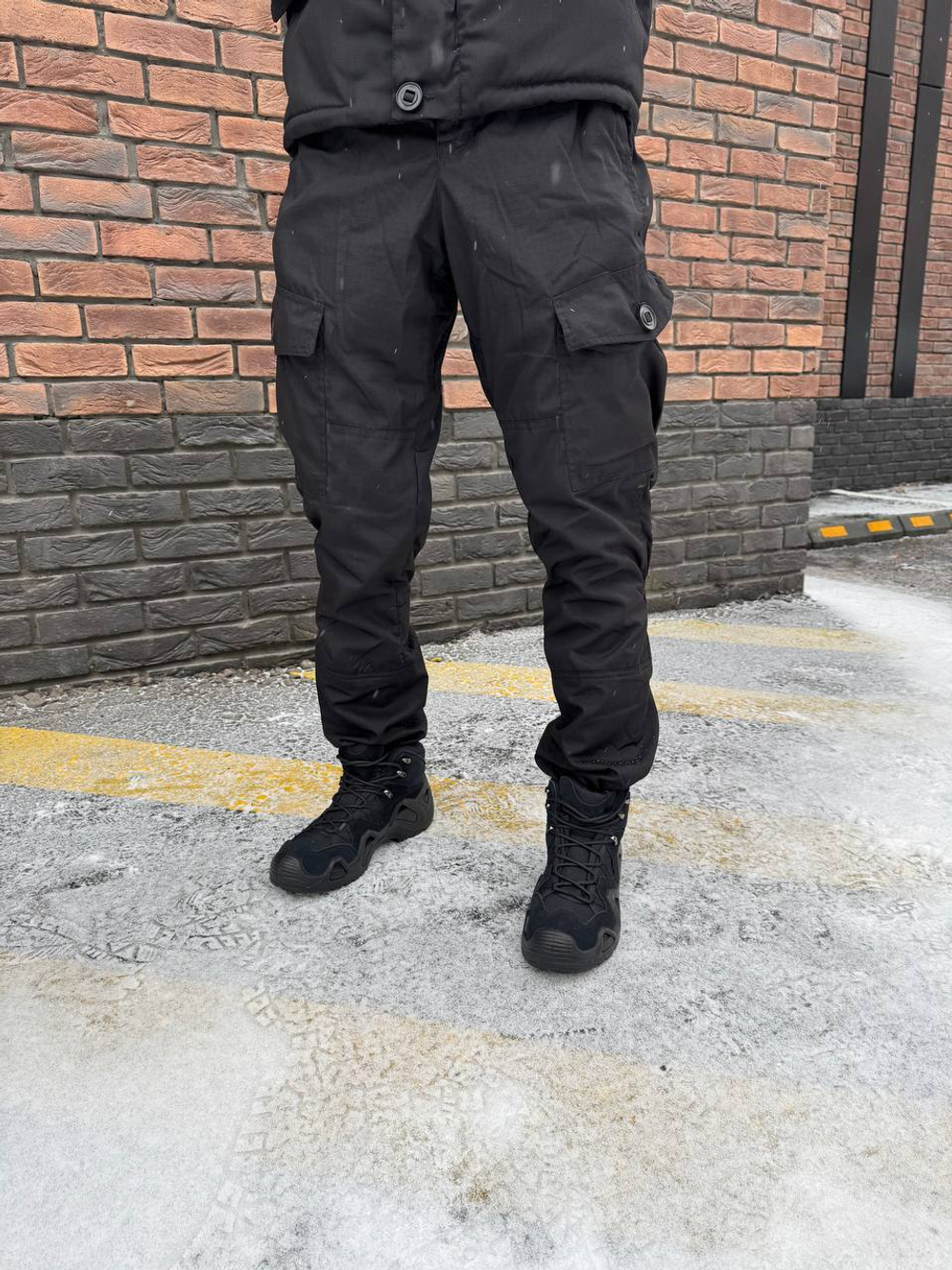 Костюм горка 6 флис осень-зима / черный