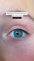 Бирюзовые цветные линзы Marquise Lucia Marine / Цветные линзы для темных и светлых глаз / 12 месяцев