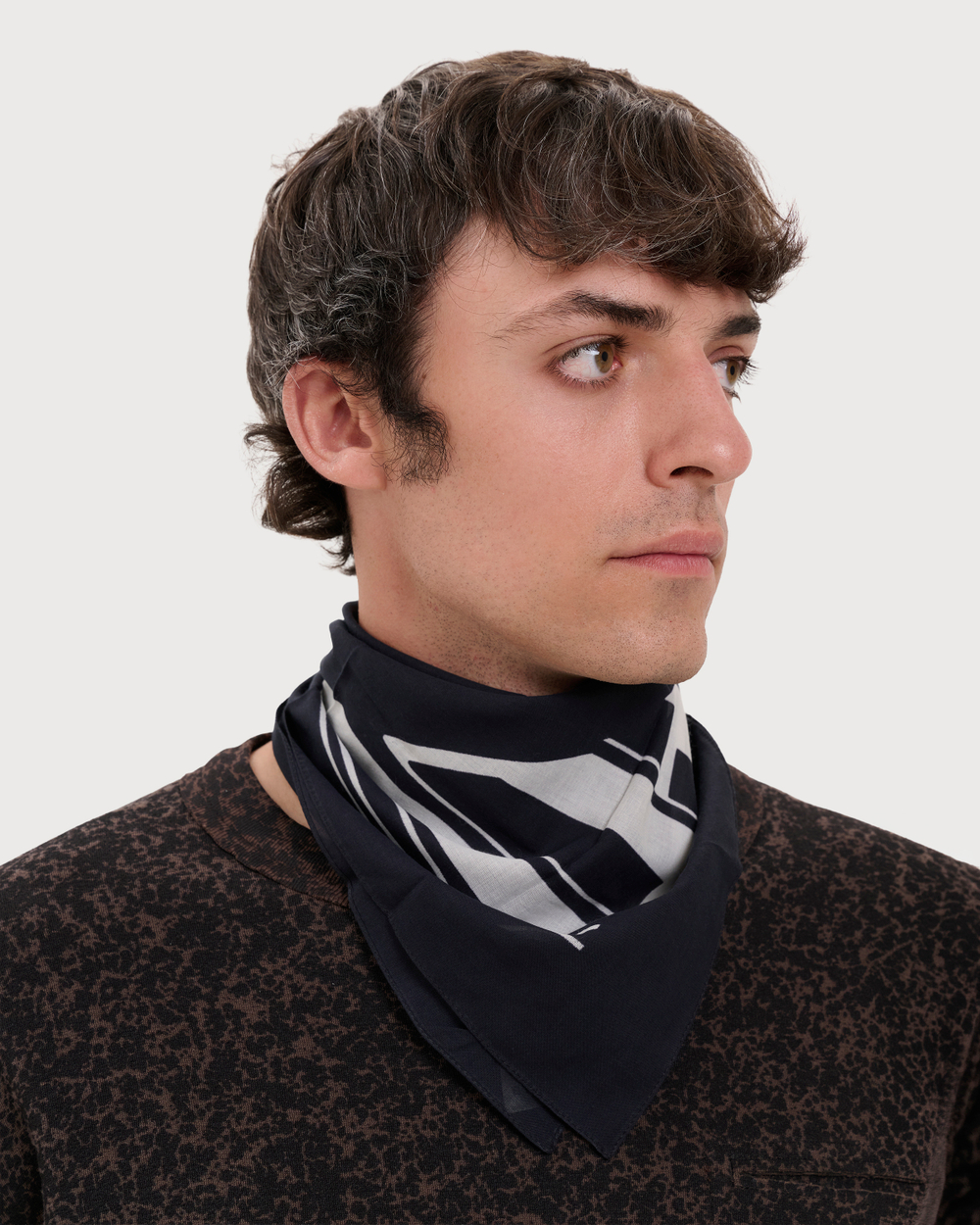 RICK OWENS DRKSHDW БАНДАНА ЧЕРНАЯ С ЛОГОТИПОМ