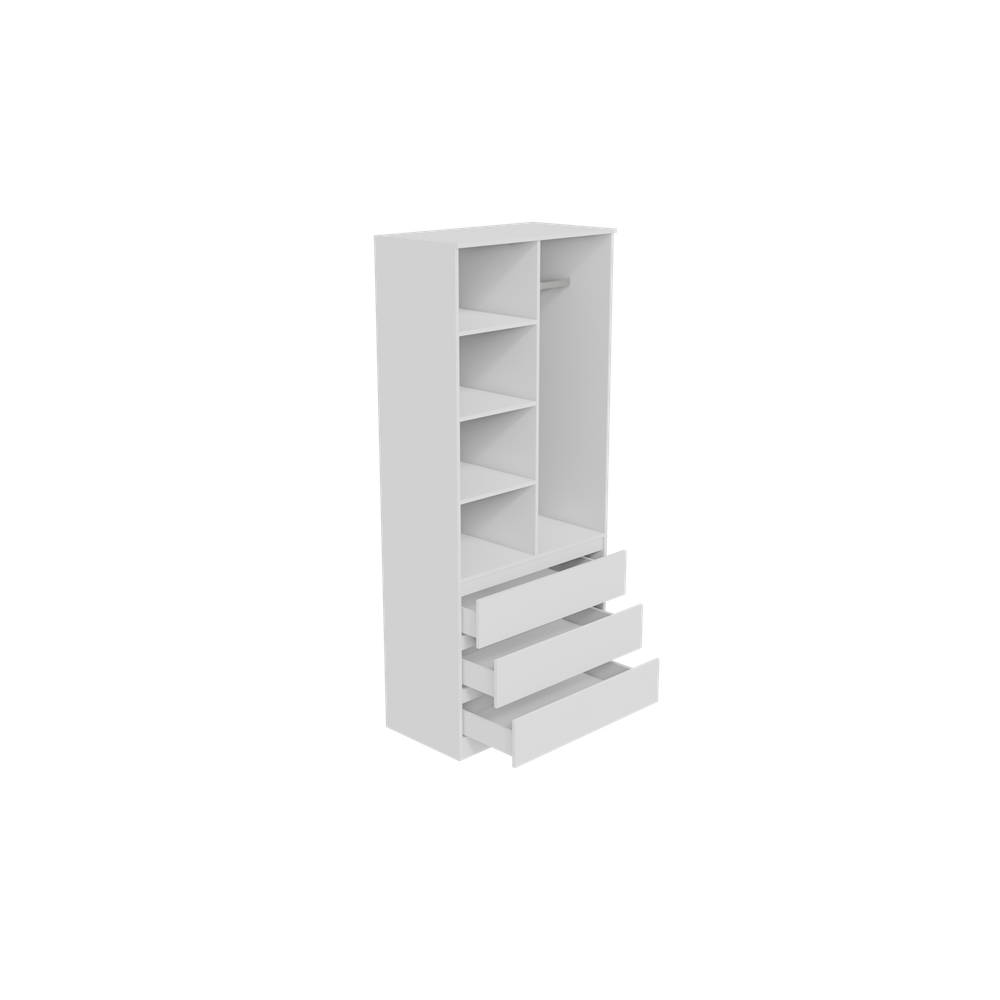 Шкаф Мори МШ 900.2 Белый (МБ1)