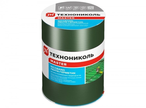 НикоБанд ЗЕЛЕНЫЙ Лента самокл. герметиз 3м*15см