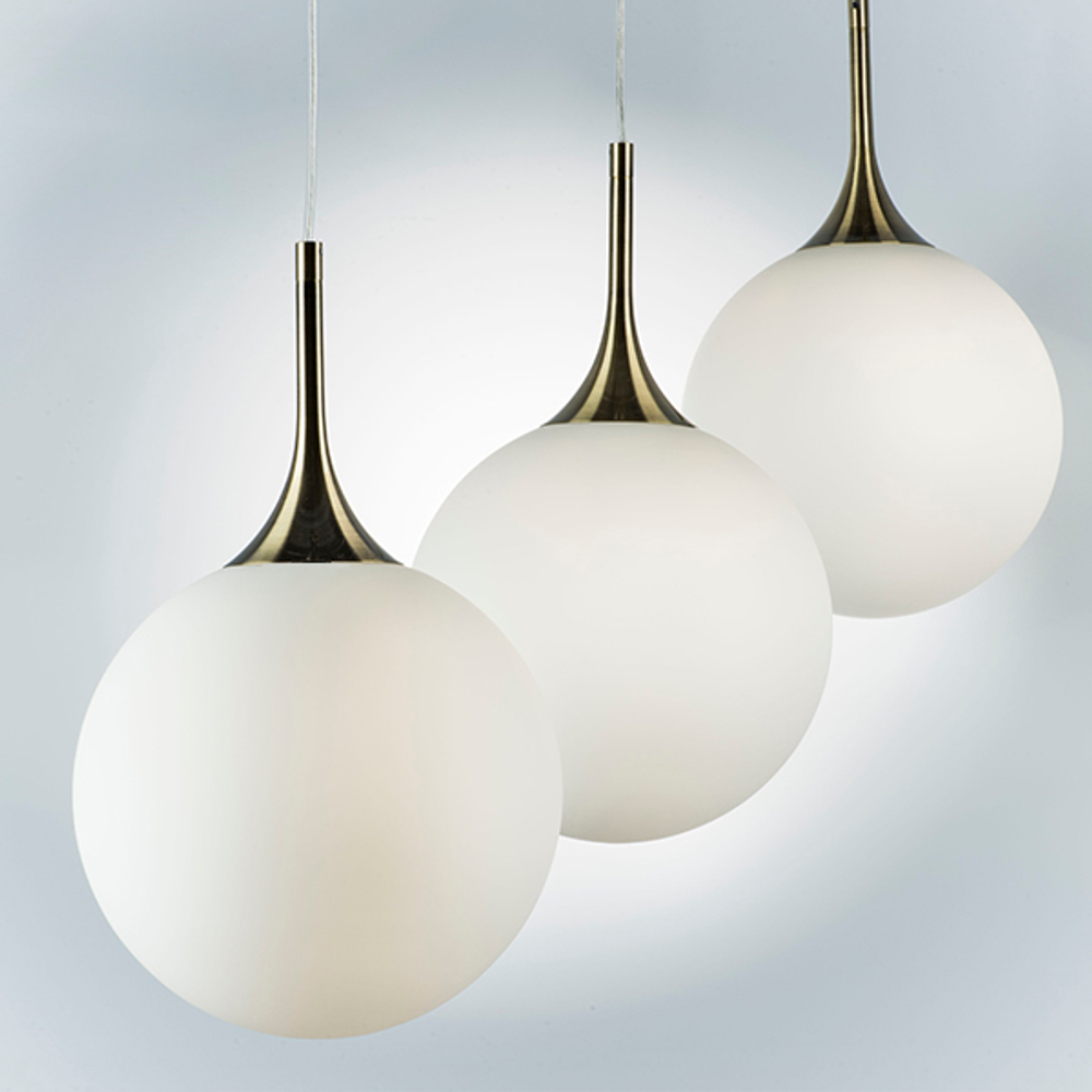 813031 Подвес GLOBO 1х40W E14 бронза/белый