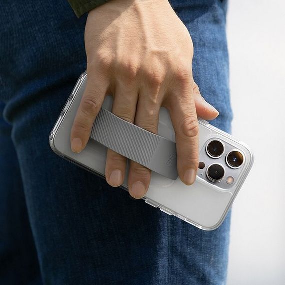 Чехол Uniq Heldro Mount + Band для iPhone 14 Pro (IP6.1P(2022)-HELMCLR) Clear