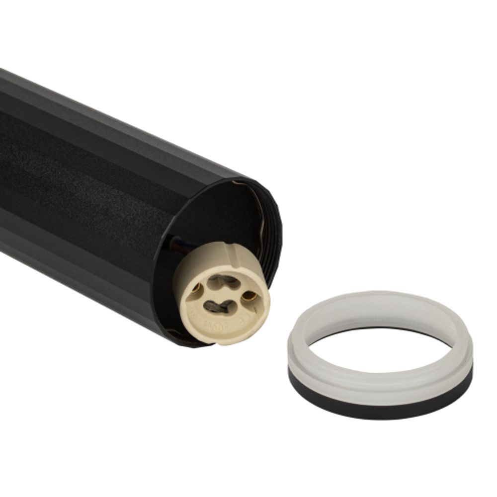 Светильник подвесной (подвес) ЭРА PL19 BK MR16 GU10 потолочный цилиндр черный