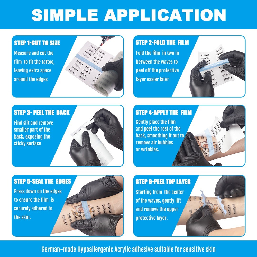 Защитная пленка для тату EMALLA GRECE (рулон)