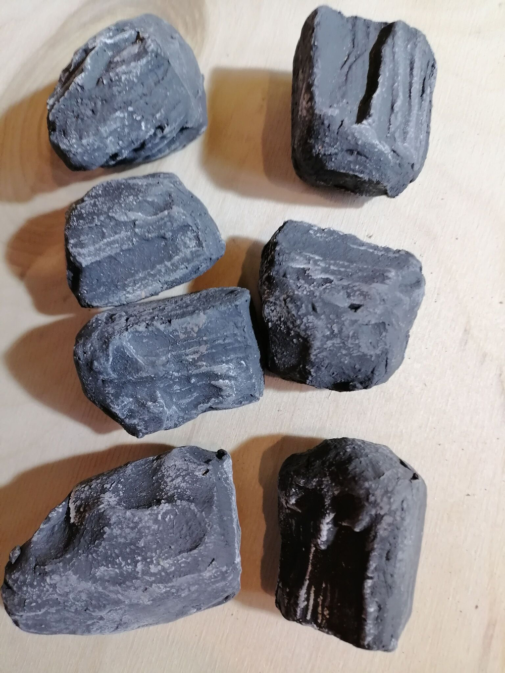 угольки керамические для биокамина, 7шт, 3-5см