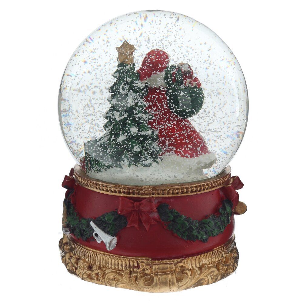 GAEM Фигурка декоративная "Дед Мороз" в стекл шаре, D 10 см, L10 W11 H13 см