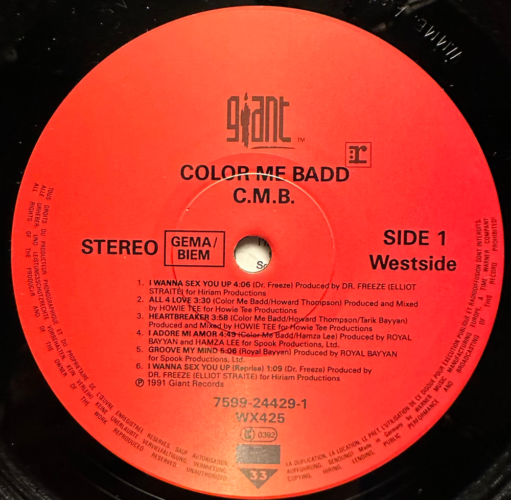 Color Me Badd - C.M.B. (Германия 1991г.)