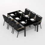 Стол обеденный Ideal Patio КАНА карбон 220x100