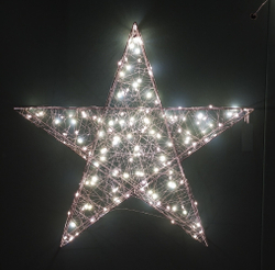 Подвесная объемная звезда с лампами белый свет 160 LED Luca Lighting