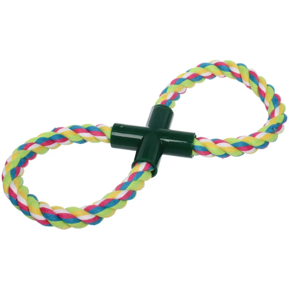 Игрушка - канат для собак средних и крупных пород «НЕСКУЧАЙКА», цвет зелёный 25*4см