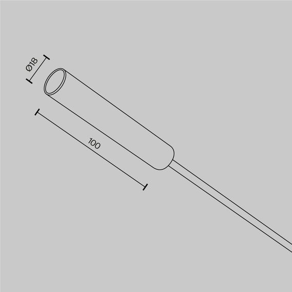 Заглушка с питанием Maytoni Technical CA003EC-BS
