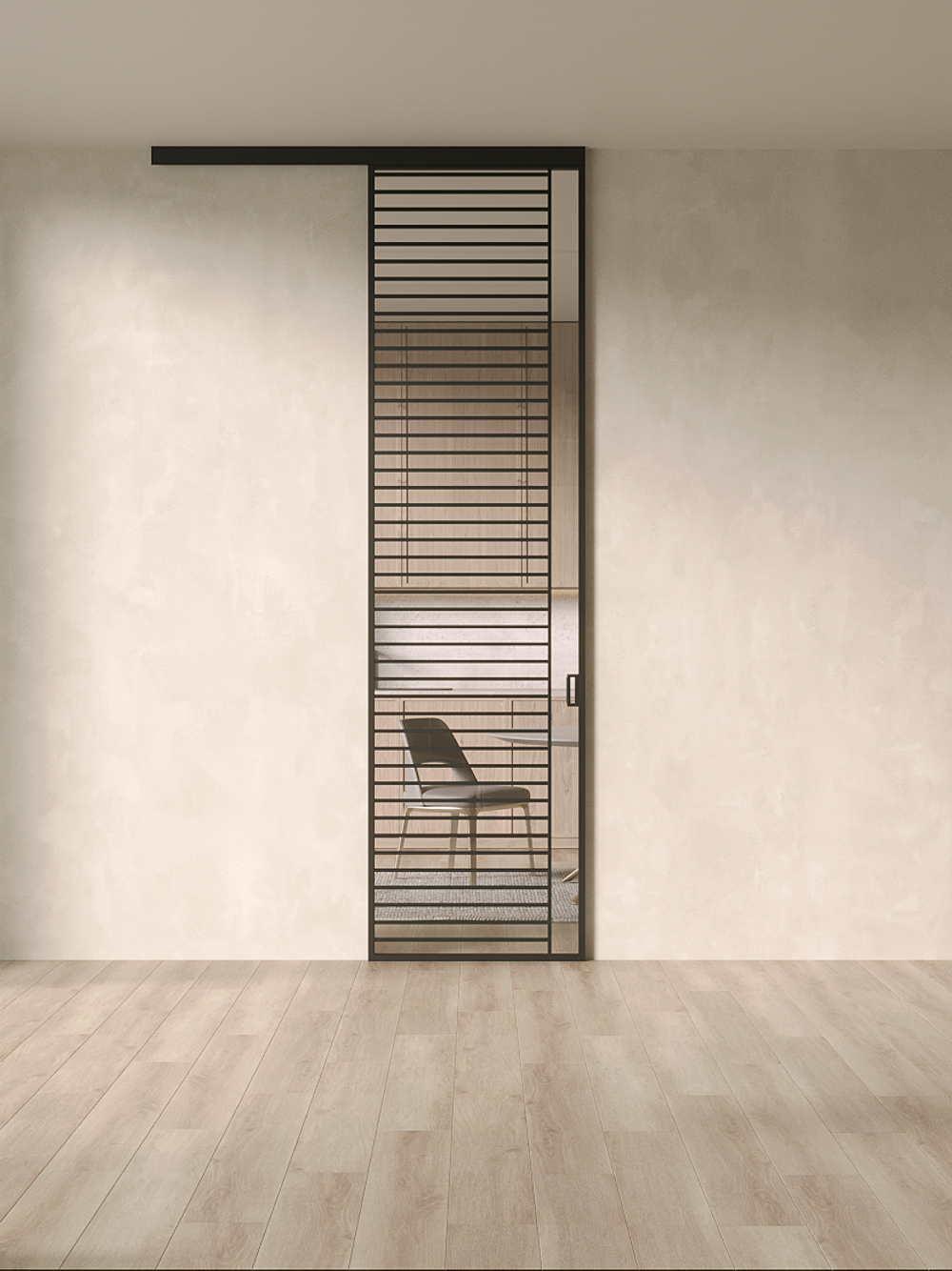 Раздвижная алюминиевая перегородка Minoli Split 11
