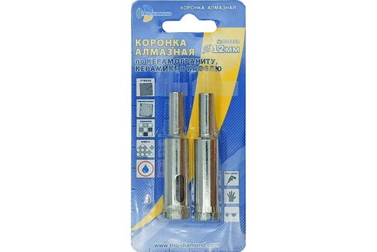 Коронка алмазная по керамограниту 12