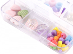 Набор для создания украшений-бусины Alingar, 75х50х10 мм, "Smile", 6 видов бусин, пластик. пенал органайзер