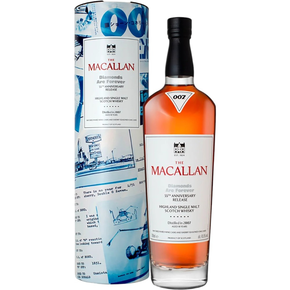 Виски The Macallan Diamonds Are Forever 0,7 л. В тубе