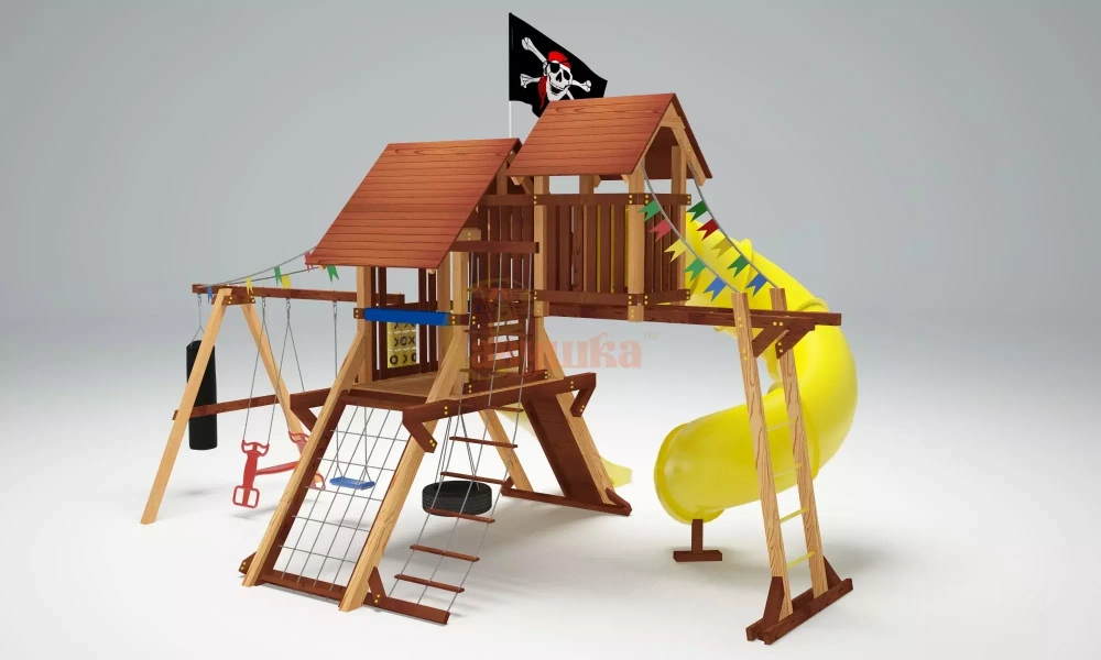 Деревянный игровой комплекс Савушка Lux - 14