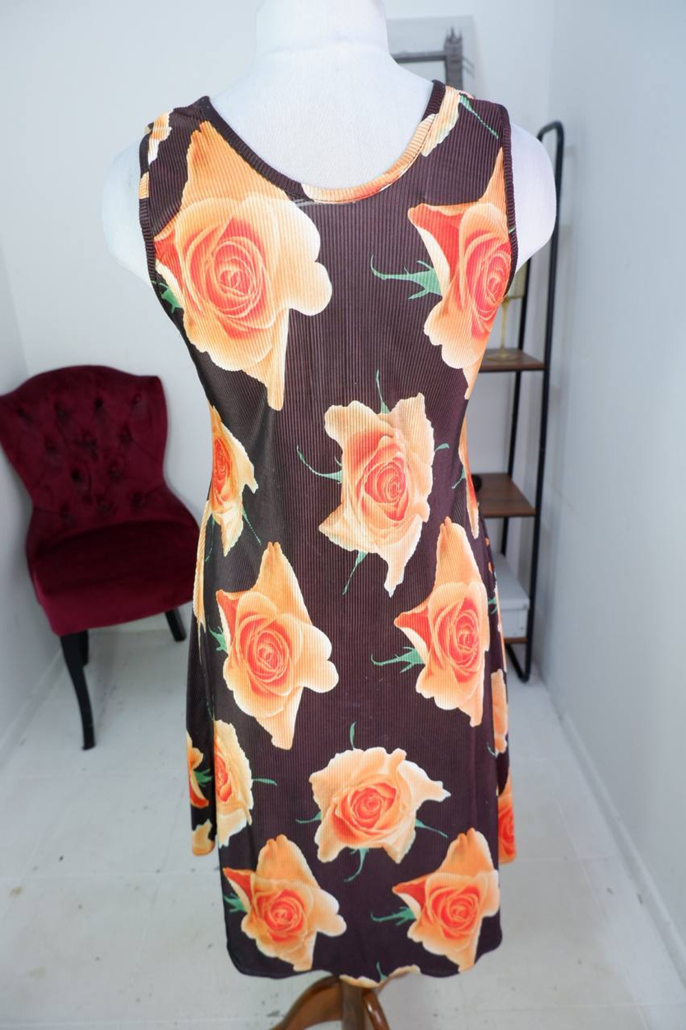 Платье-плиссе летнее, визуально 44/46 размер