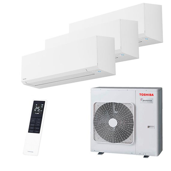 Мультисплит система на 3 комнаты Toshiba RAS-B10G3KVSG-E x 3 / RAS-3M26G3AVG-E