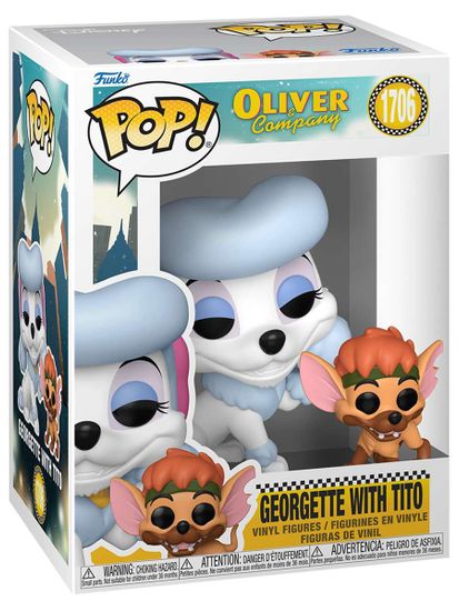 Фигурка Funko POP! Disney Oliver and Company Georgette with Tito (1706) 90330 / Фигурка Фанко ПОП! по мотивам мультфильма "Оливер и компания", Жоржетта и Тито