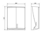 Диспенсер бумажных полотенец ABS TISSUE EVO 04047.W белый