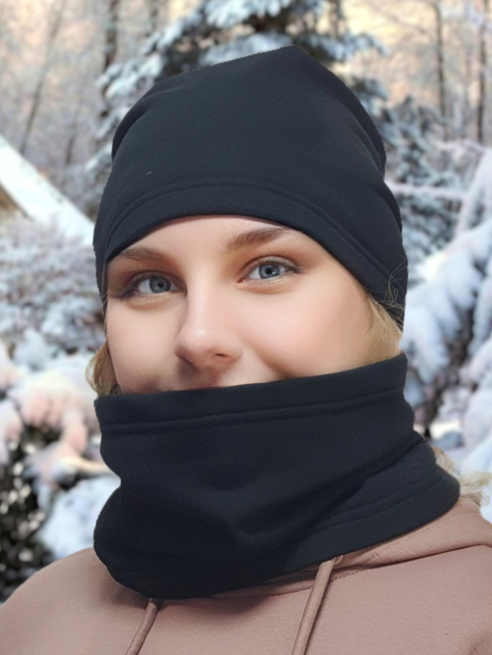 Шапка МИШЕЛЬ хлопковая утепленная