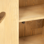 Шкаф навесной Прованс 2 двери 3 ящика для кухни и ванной из массива сосны, бежевый