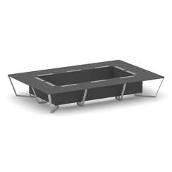 Steel Meet Стол переговорный прямоугольный KD-PR.B.SP-20K Антрацит/Металл Серый 4800*3200*750