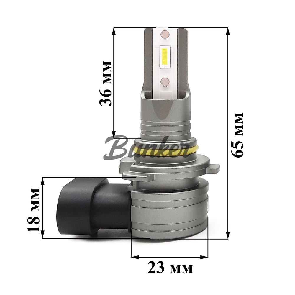 Светодиодные автомобильные LED лампы TaKiMi Comfy HB3 (9005) 6000K 12V