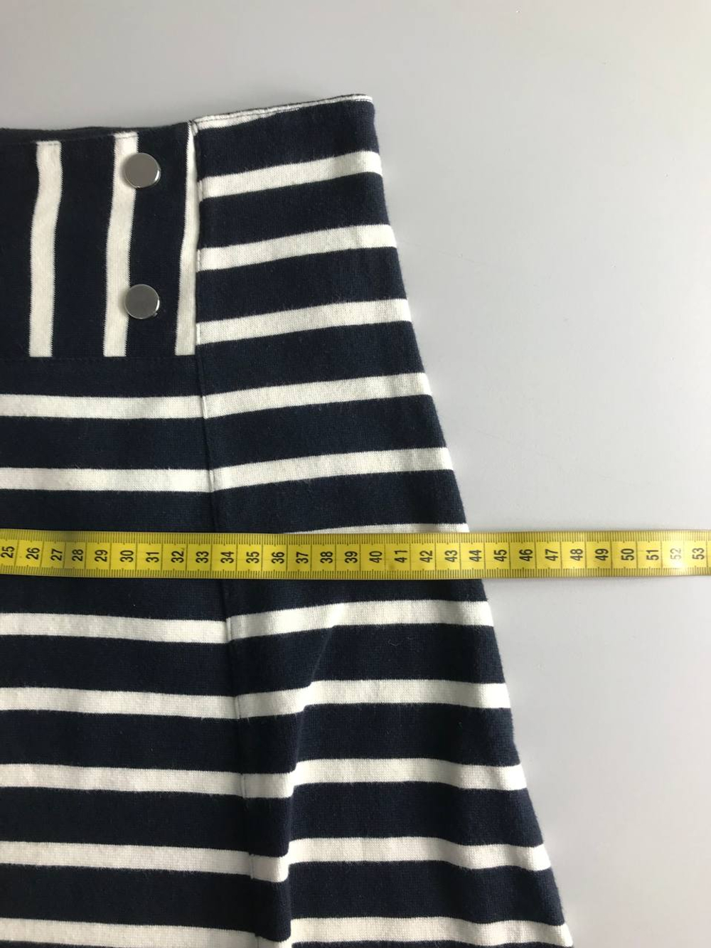 Юбка Etam в морском стиле, маркировка 36, визуально на 42 размер