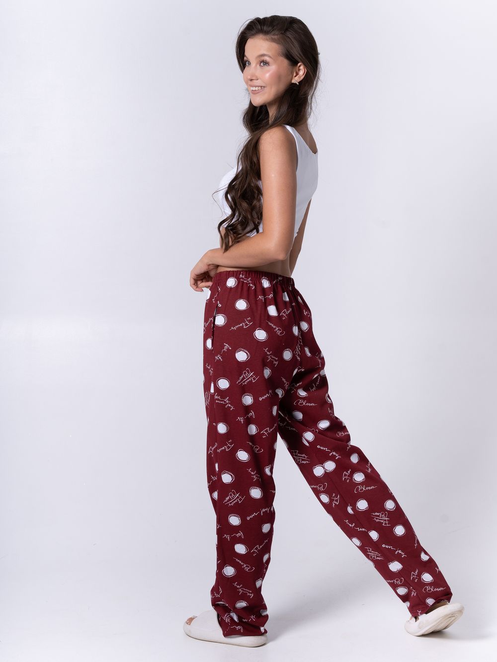 678 Брюки пижамные (100% хлопок)