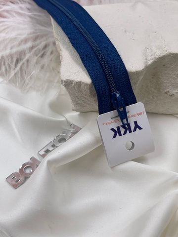 Молния YKK спираль неразъёмная, 3мм, цвет 040, синий