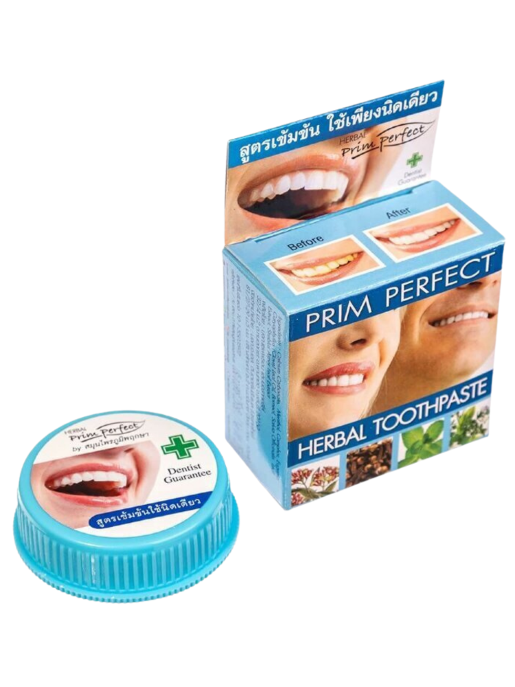 Зубная паста отбеливающая травяная PRIM PERFECT 25 гр