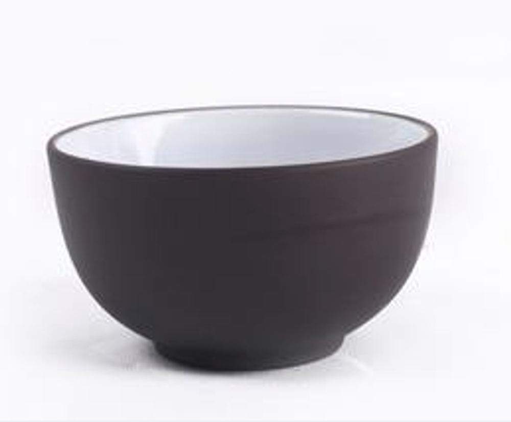 243038 Пиала ИСИН "Белая глазурь", d=5см, 30мл, глина+глазурь, коричневый