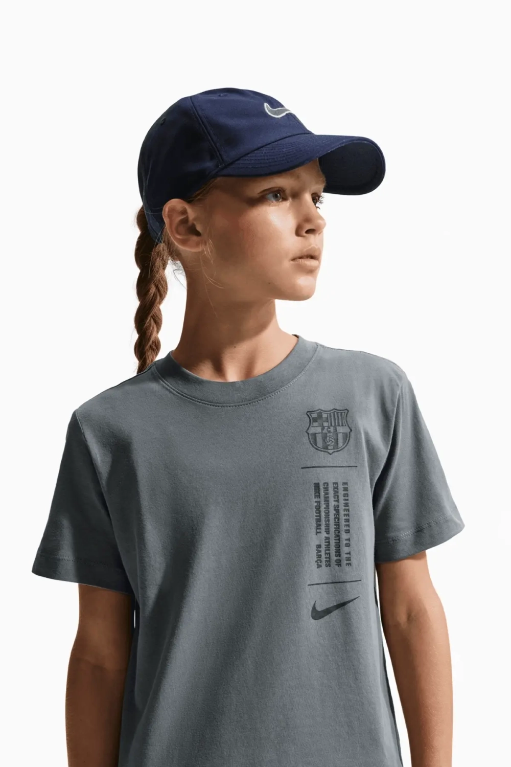 Футболка Nike FC Barcelona 25/26 Tee Junior - серый