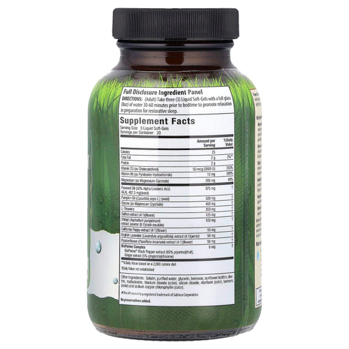 Irwin Naturals, магний PM™ и расслабляющий цветочный комплекс, 60 капсул с жидкостью