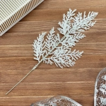 Ветка декоративная «Зимний сон» 25 см, Белый