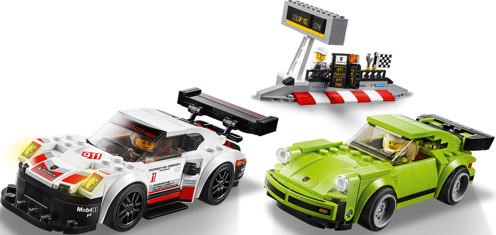 LEGO Speed Champions: Porsche 911 RSR и 911 Turbo 3.0 75888 — Porsche 911 RSR and 911 Turbo 3.0 — Лего Спид чампионс Чемпионы скорости