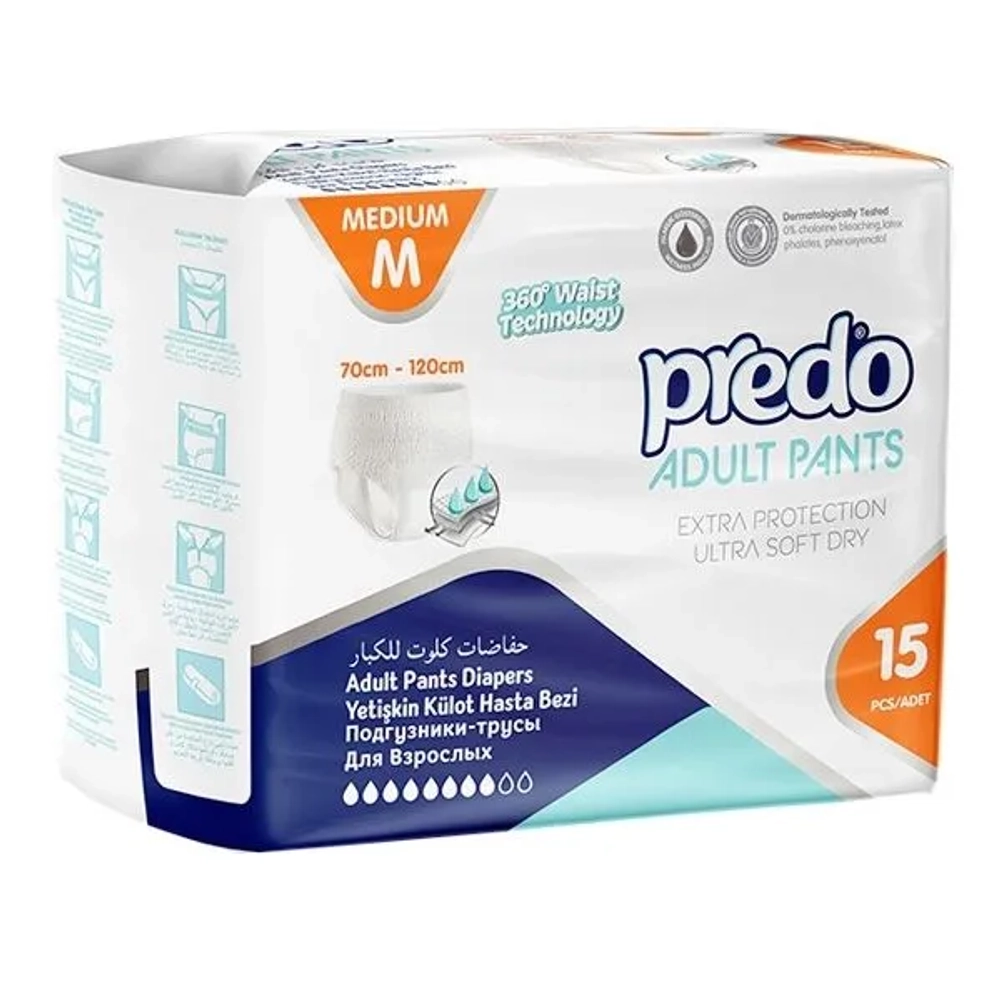 Подгузники-трусы для взрослых Predo размер М