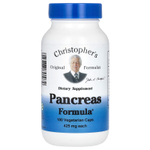 Christopher's Original Formulas, формула для поджелудочной железы, 100 вегетарианских капсул