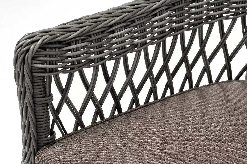 "Сицилия" плетеный стул из искусственного ротанга, цвет графит