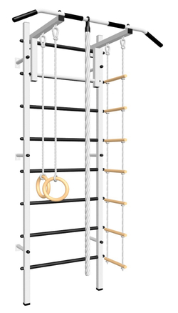 Шведская стенка Sv Sport 502 (Турник стандарт/Канат/Kольца/Лестница)