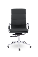 Кресло Кайман Трио СН-303 Софт, высокая спинка, хром, экокожа Santorini