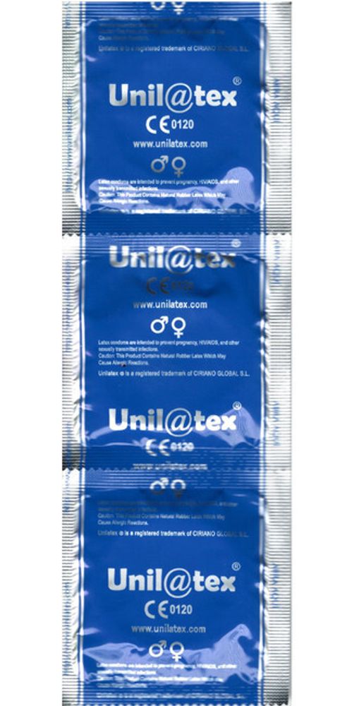Презервативы UNILATEX с ароматом клубники красного цвета (3 шт.) (Цвет: красный)