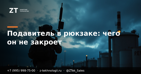 Подавитель в рюкзаке: чего он не закроет Подавитель в рюкзаке: чего он не закроет