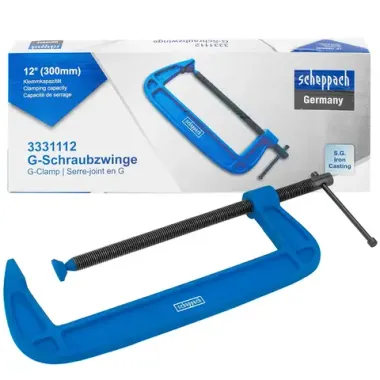 Струбцина G-образная 300мм Scheppach Sch-3331112