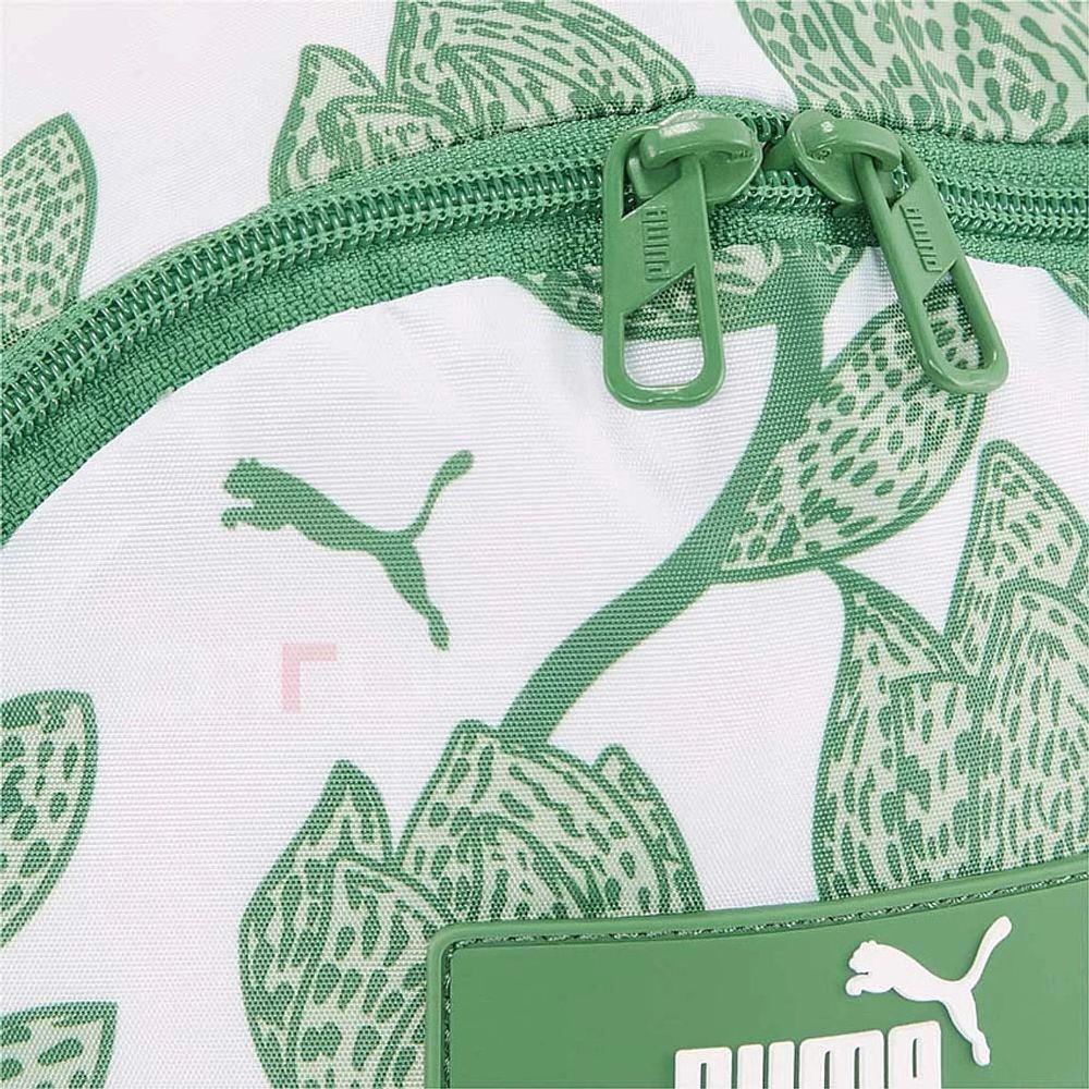 Рюкзак спорт. PUMA Core Pop Backpack, 07985505, полиэстер, бело-зеленый